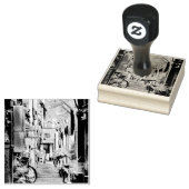 Biking Artwork Rubberstempel (Gestempeld)