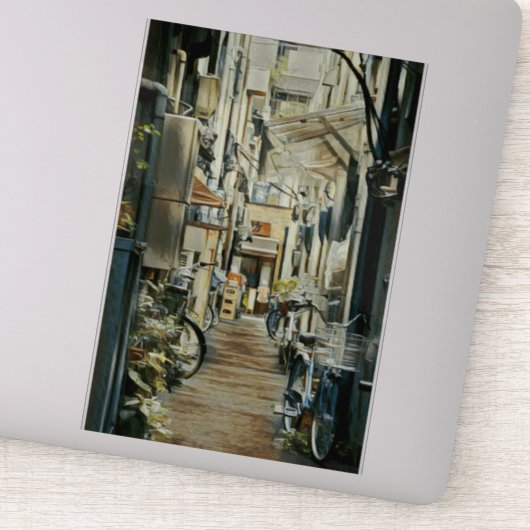 Biking Artwork Sticker (Detail)