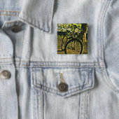 Biking Artwork Vierkante Button 5,1 Cm (In situ)