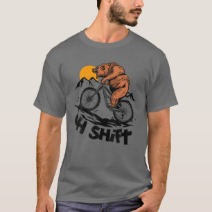 Biking Beer fietscyclus in bergbeklimmen T-shirt