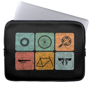 Biking fietsen fietsenonderdelen fietsenlijst cad laptop sleeve