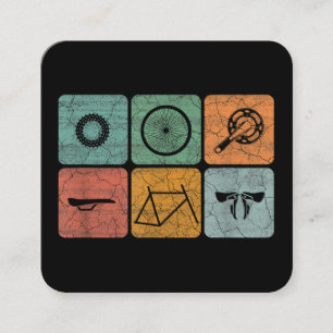 Biking fietsen  fietsenonderdelen fietsenlijst cad vierkante visitekaartje