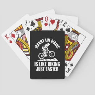 Biking in bergen is net als sneller wandelen pokerkaarten