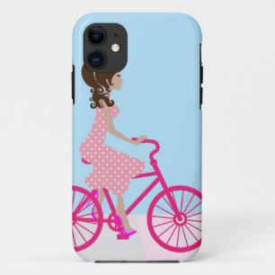 Biking in Paris iPhone 5/5S Hoesje
