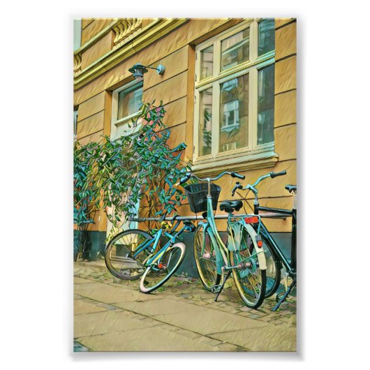 Biking Lover Gift | Fietsverf Foto Afdruk (Voorkant)
