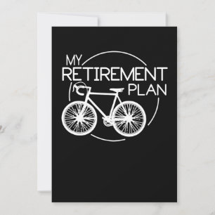 Biking My Retivation Plan Cycling Riding Bike Notitiekaartje