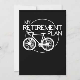 Biking My Retivation Plan Cycling Riding Bike Notitiekaartje