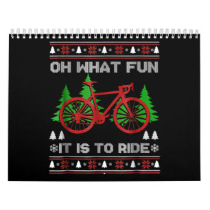 Biking Oh, wat Fun Bike Ugly Kerstmis Sweater Kalender