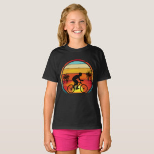 Biking Sunset Funny Cyclist T-Shir T-shirt