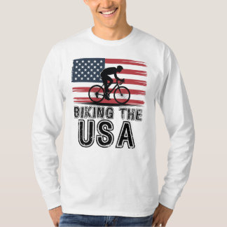 Biking the USA, July 4th Cyclist T-shirt
