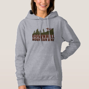 Biking van bergen naar beneden hoodie