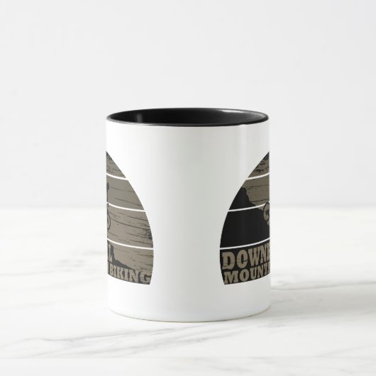 Biking van bergen naar beneden mok (Midden)