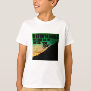 Biking van bergen naar beneden t-shirt