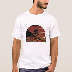 Biking van bergen naar beneden t-shirt