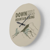 Biking van de bergafwaarts grote klok (Hoek)