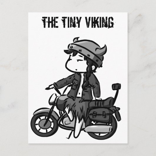 Biking Viking Briefkaart (Voorkant)