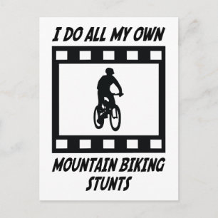 Bikingstanten van bergen briefkaart