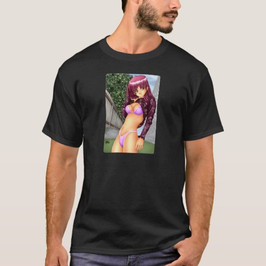 Bikini Anime Girl T-shirt (Voorkant)