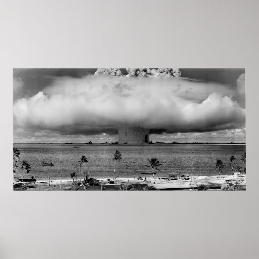 Bikini Atoll B/W Poster (Devant)