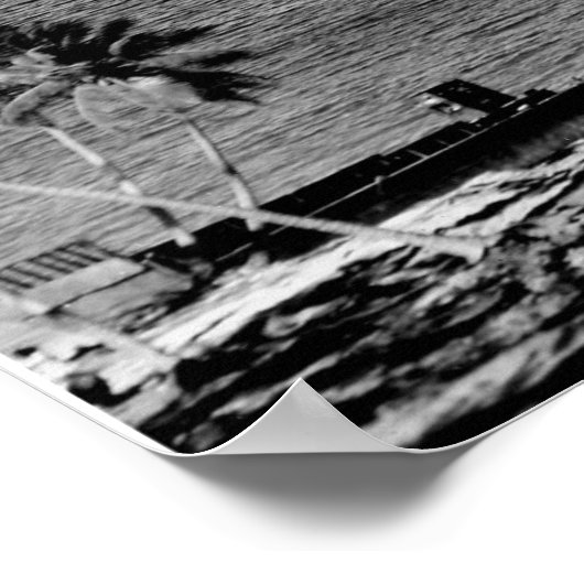 Bikini Atoll B/W Poster (Coin)