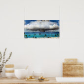 Bikini Atoll Nuclear Test C 1946 Poster (Keuken)