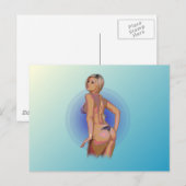 BIKINI BABE. BRIEFKAART (Voorkant / Achterkant)