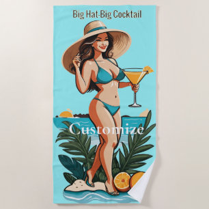 Bikini Babe Groot Pet- Grote Cocktail Thunder_Cove Strandlaken