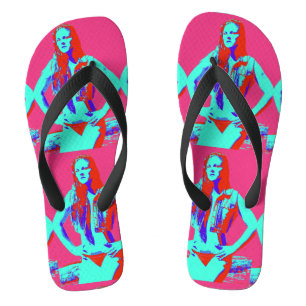 bikini babe red teenslippers