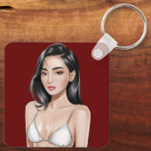 Bikini Babe Sleutelhanger (Achterkant)