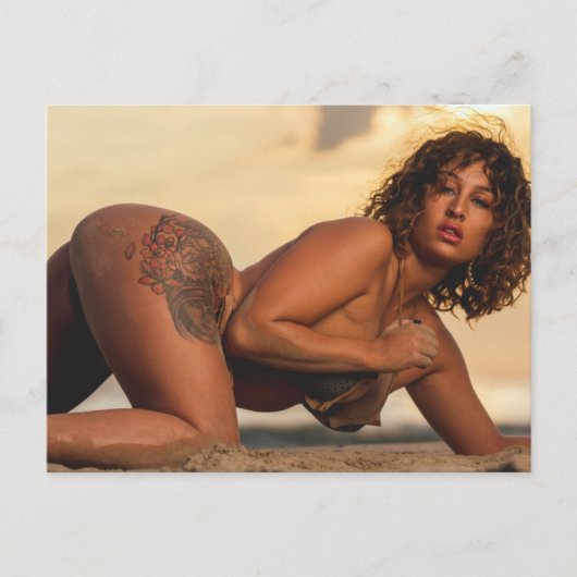 Bikini Beach Magnifique carte postale (Devant)