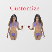 Bikini Beauty Thunder_Cove Raamsticker (Vel)