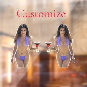 Bikini Beauty Thunder_Cove Raamsticker (Vel 2)