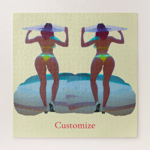Bikini Booty Beach Meisje Thunder_Cove Legpuzzel