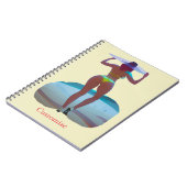 Bikini Booty Beach Meisje Thunder_Cove Notitieboek (Linkerzijde)