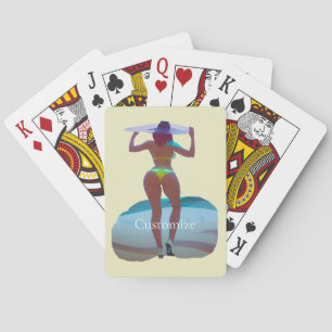 Bikini Booty Beach Meisje Thunder_Cove Pokerkaarten