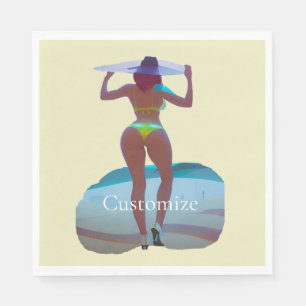 Bikini Booty Beach Meisje Thunder_Cove Servet