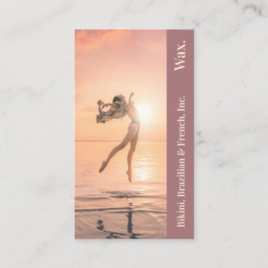 Bikini Brésil : Une carte perforée pour la cire (Devant)