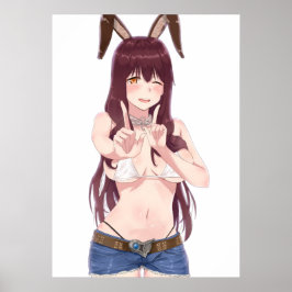 Bikini Bunny Hottie Poster