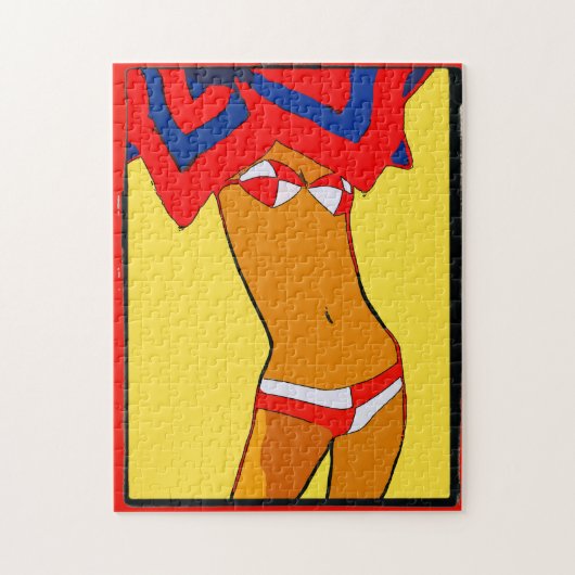Bikini Gal Legpuzzel (Verticaal)