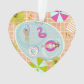 Bikini girl and guy playing swimming pool game (dos)