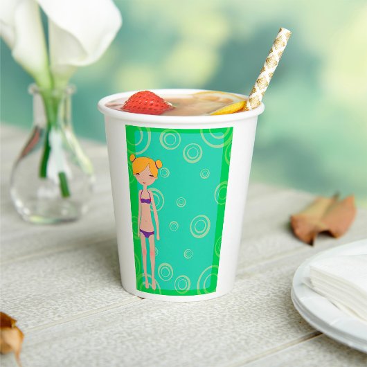 Bikini Girl Papieren Bekers