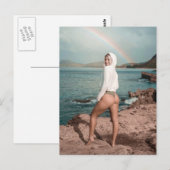 Bikini Girl Photo Briefkaart (Voorkant / Achterkant)