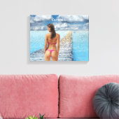 Bikini Girl Thunder_Cove Canvas Afdruk (Insitu (Woonkamer))