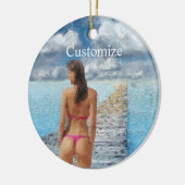 Bikini Girl Thunder_Cove Keramisch Ornament (Links)