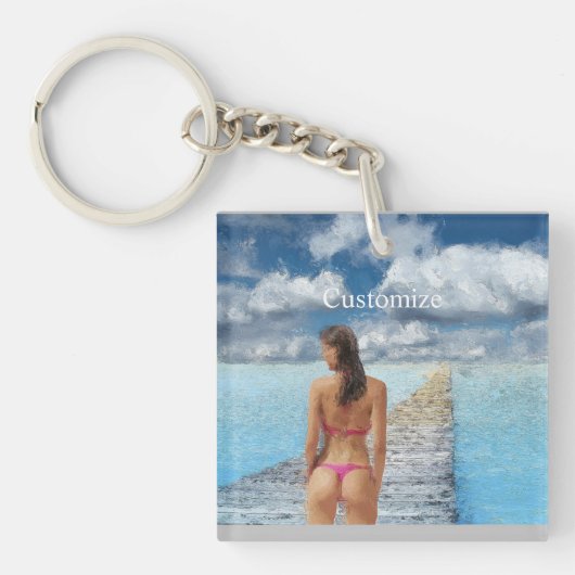 Bikini Girl Thunder_Cove Sleutelhanger (Voorkant)