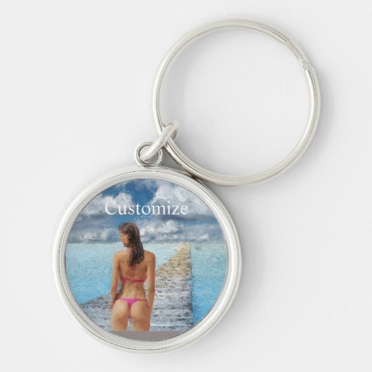 Bikini Girl Thunder_Cove Sleutelhanger (Voorkant)