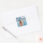 Bikini Girl Thunder_Cove Vierkante Sticker (Envelop)