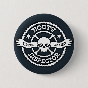 Bikini Island Booty Inspector Ronde Button 5,7 Cm