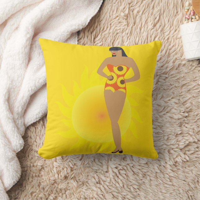 Bikini Meisje Kussen (Deken)