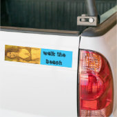 bikini-meisje wandelen bumpersticker (Op Truck)